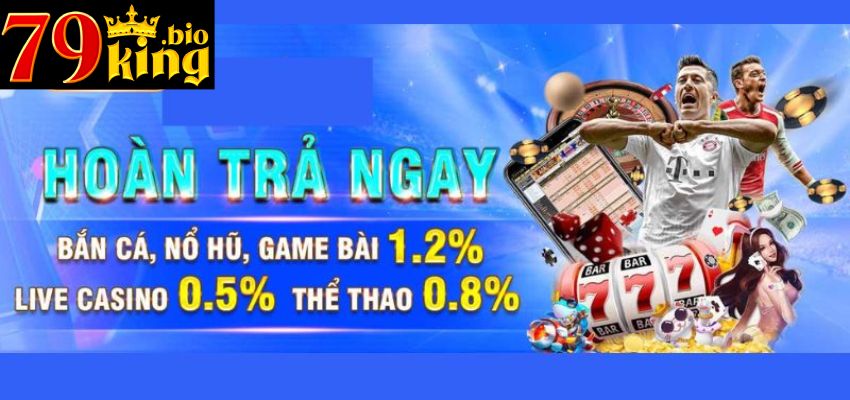 Game nổ hũ hoàn trả cược 1,2%